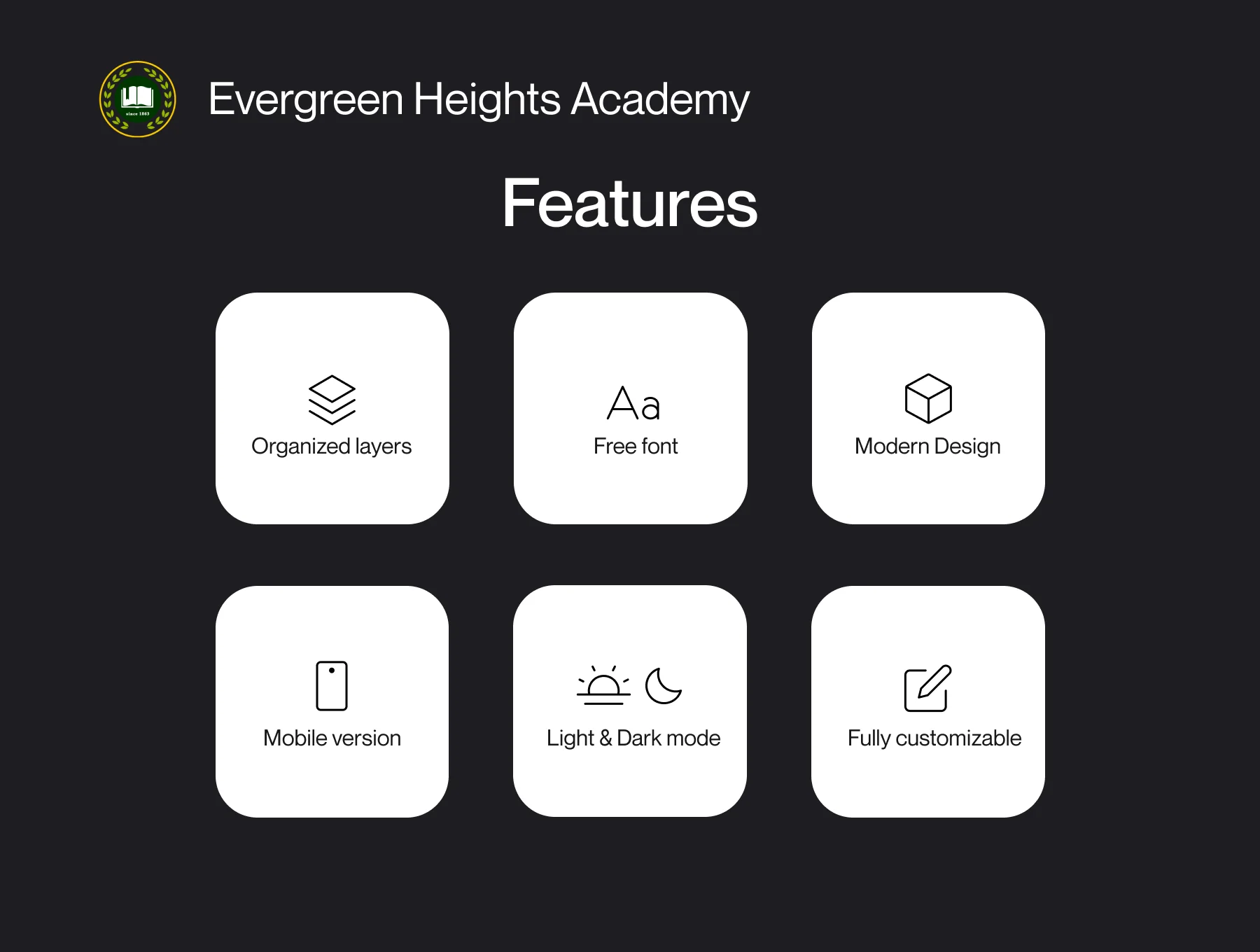 School Website UI Template 2