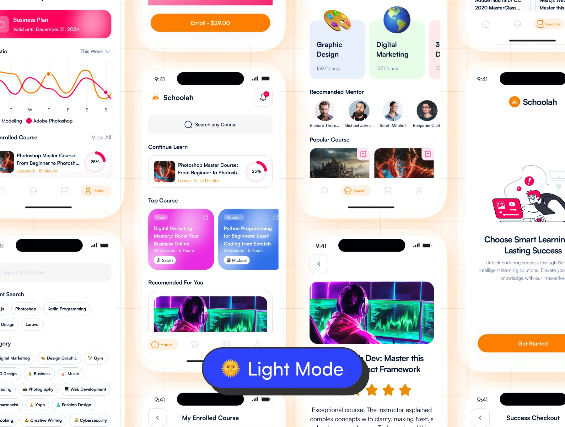 Schoolah - Online Course App UI KIT 3
