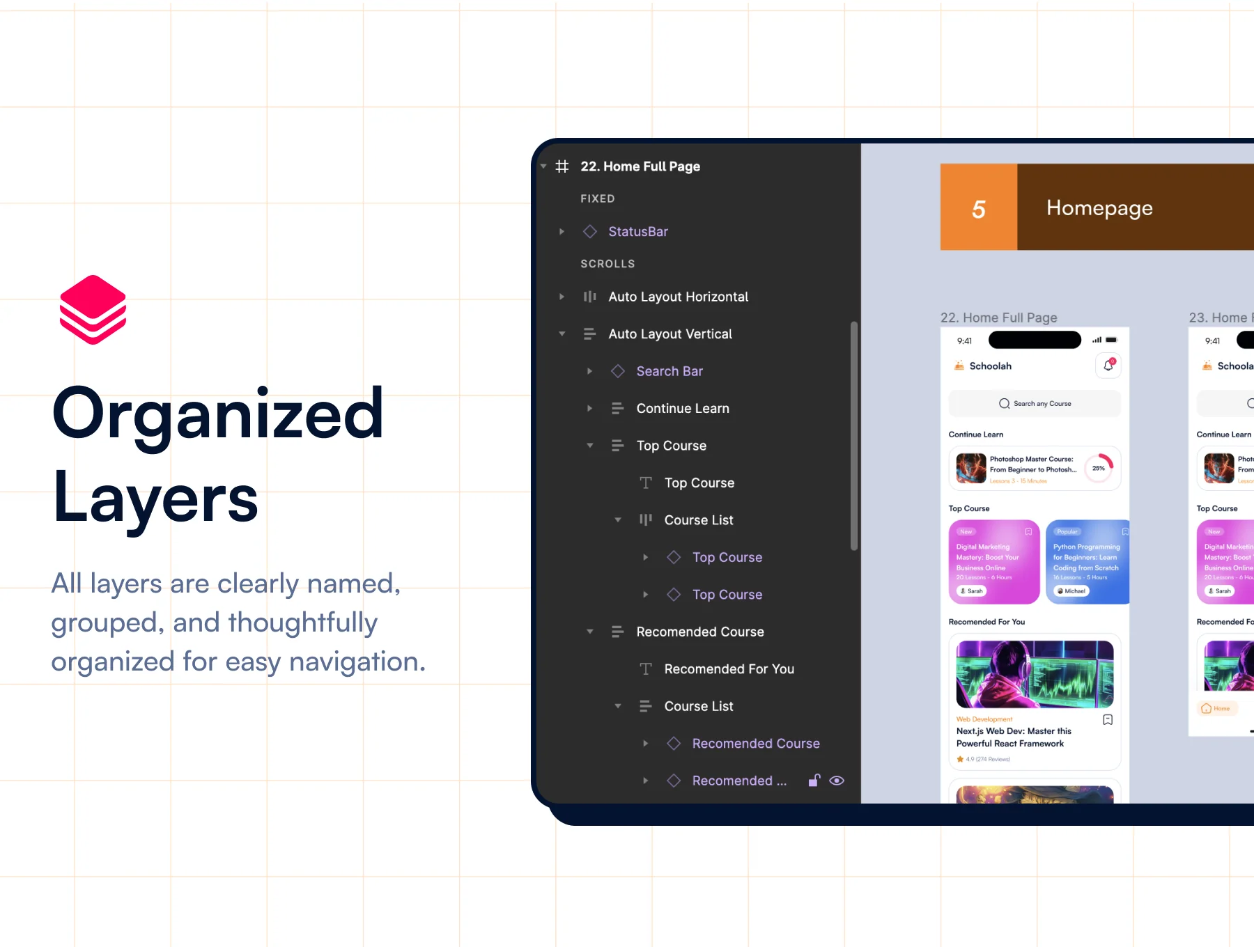 Schoolah - Online Course App UI KIT 6