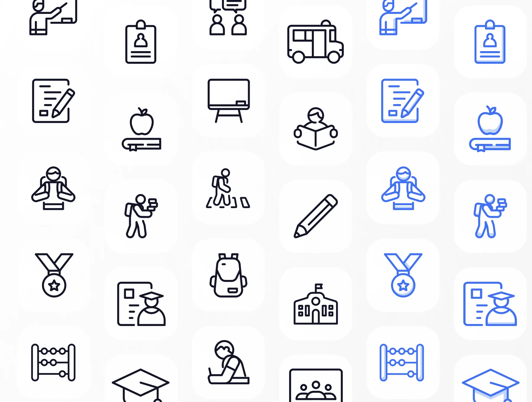 Schooly - School & Student Icon Set 7