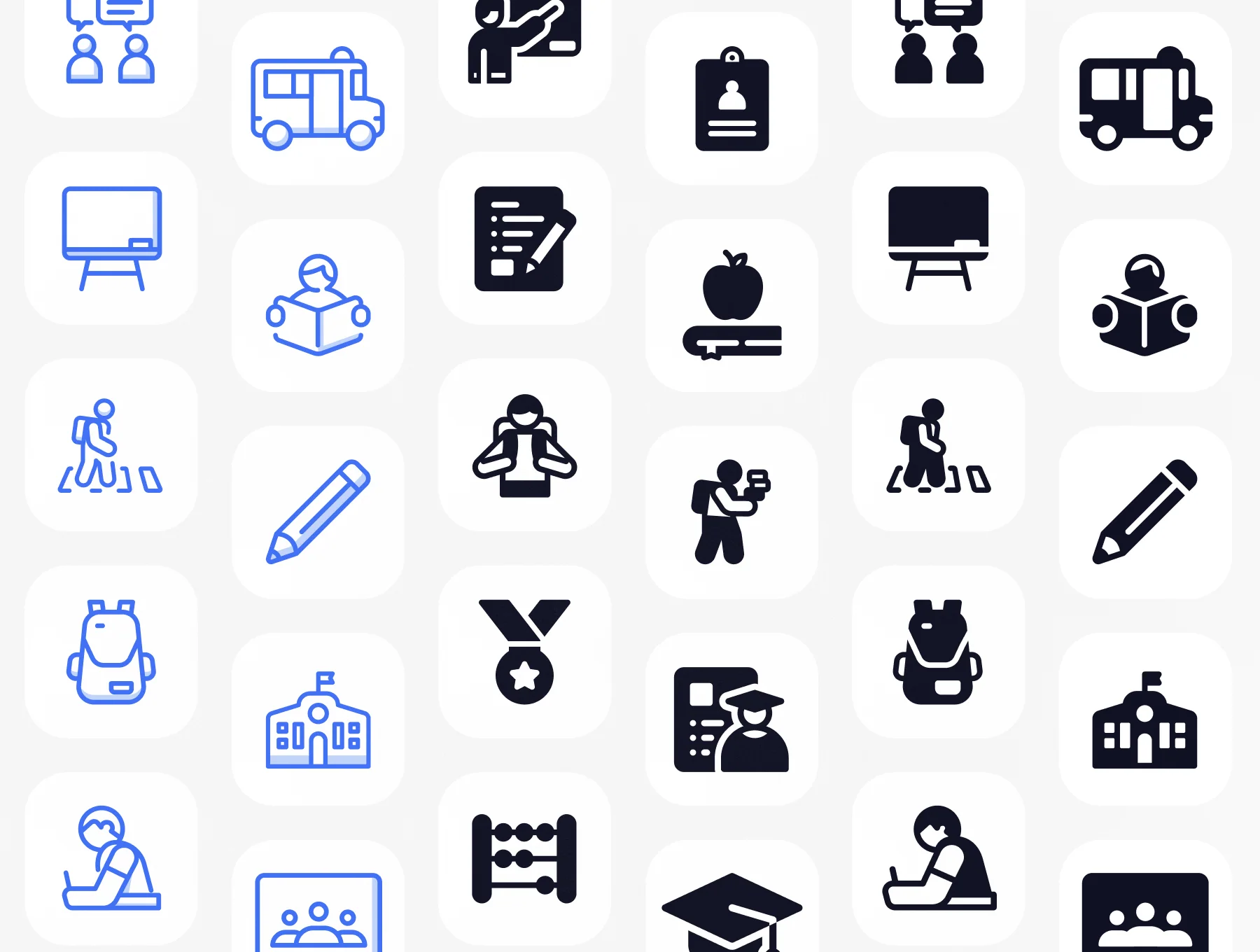 Schooly - School & Student Icon Set 8