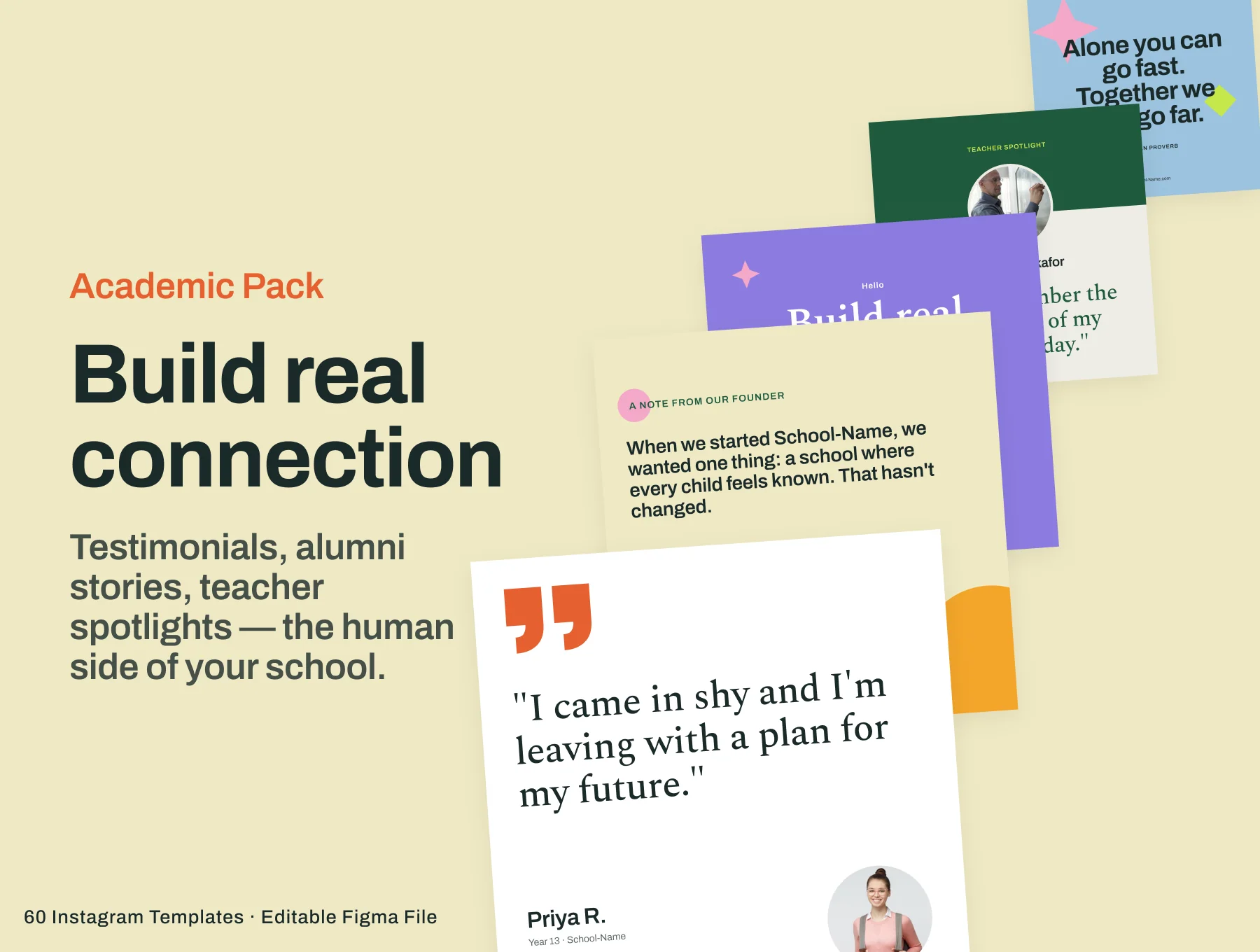 Schoolyard Academic Pack - 60 Instagram (Canva + Figma) 5