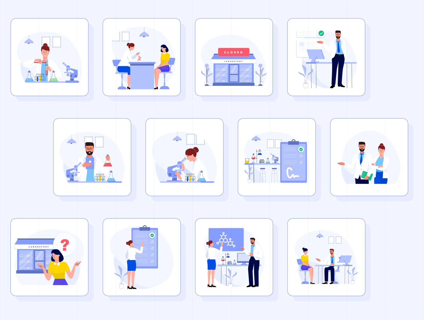 Science and Laboratory Illustrations 3