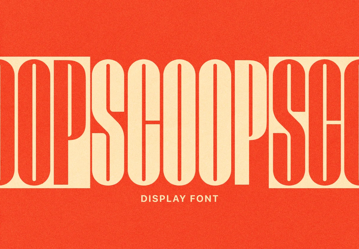 Scoop Display Font