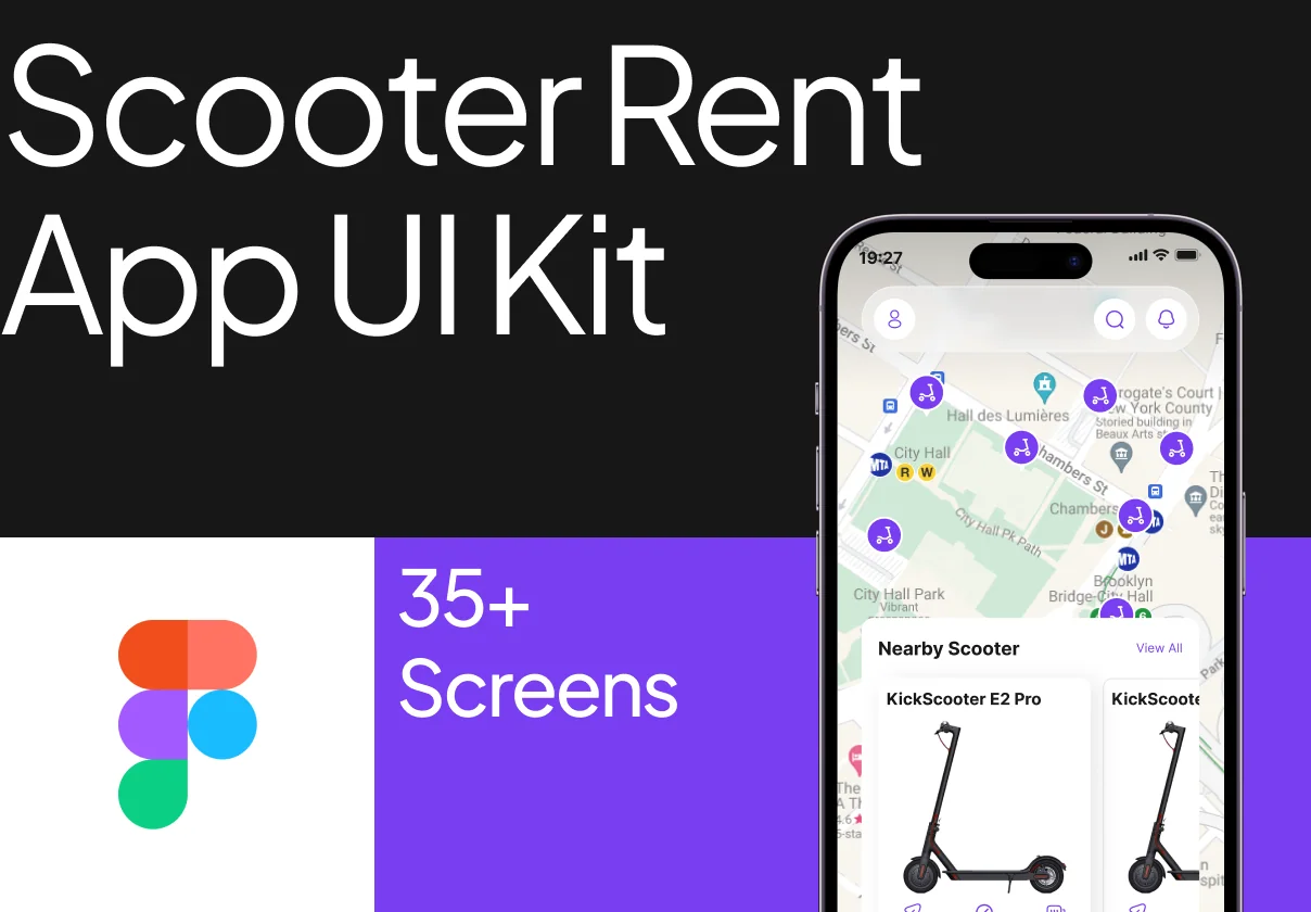 Scooter Rent App UI Kit