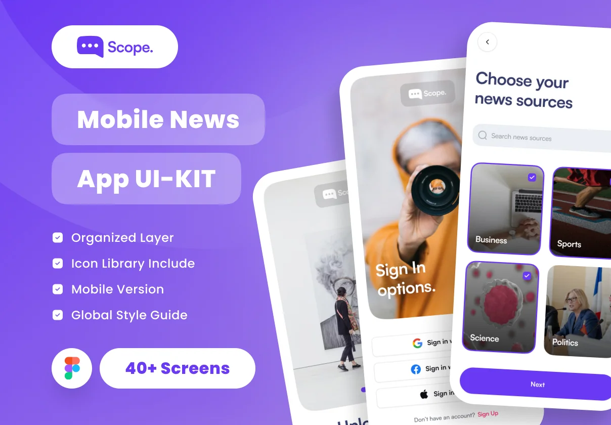 Scope - News App UI-KIT