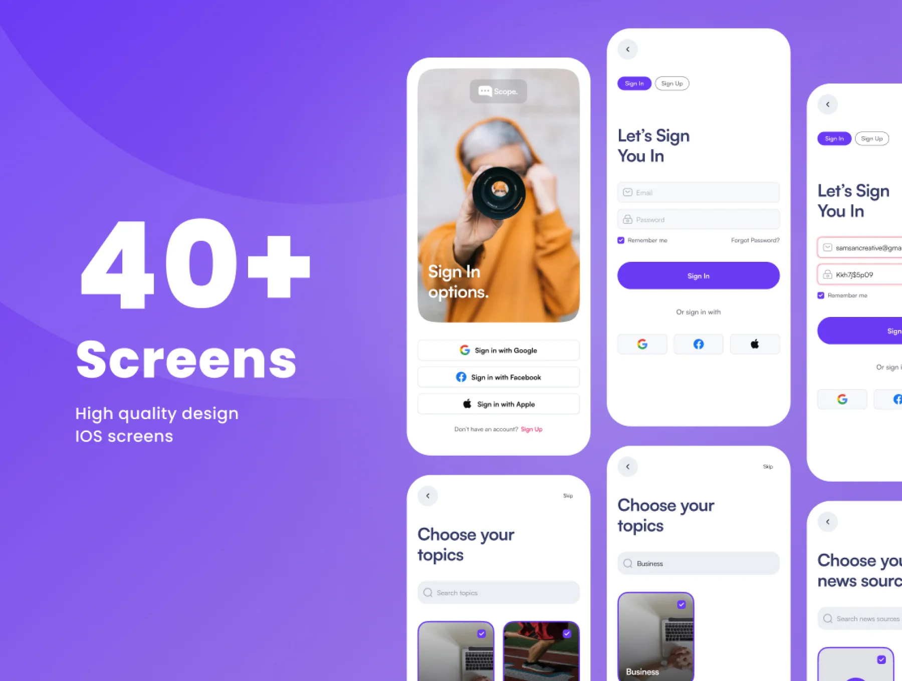 Scope - News App UI-KIT