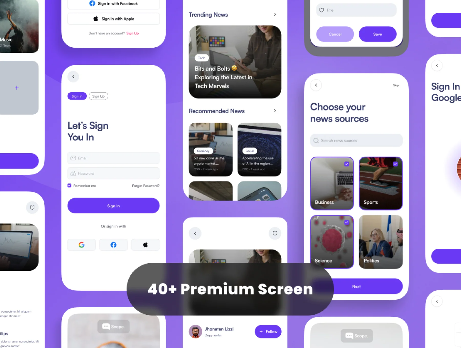 Scope - News App UI-KIT 4
