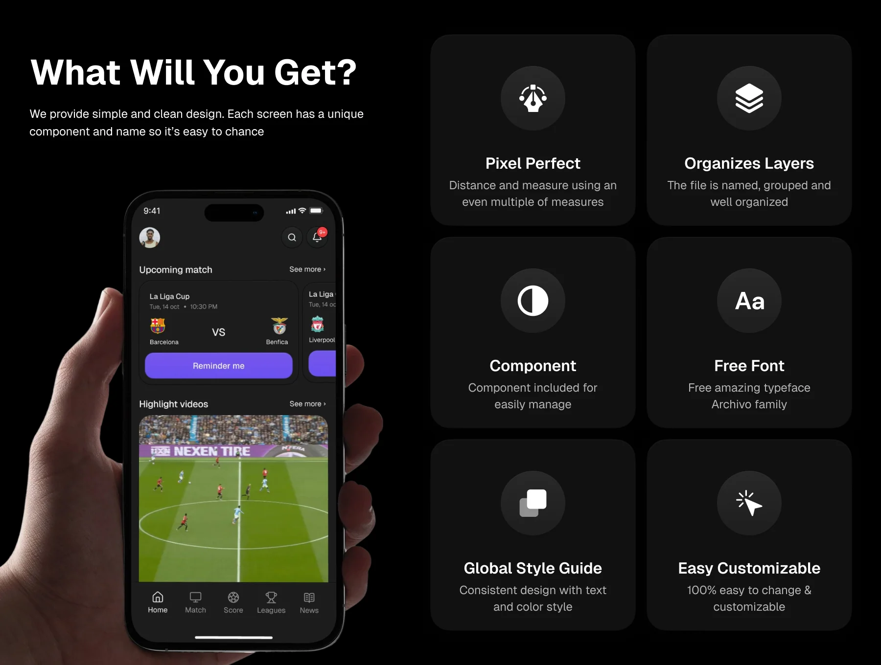 Score Stream - Live Score Mobile App UI Kit 2