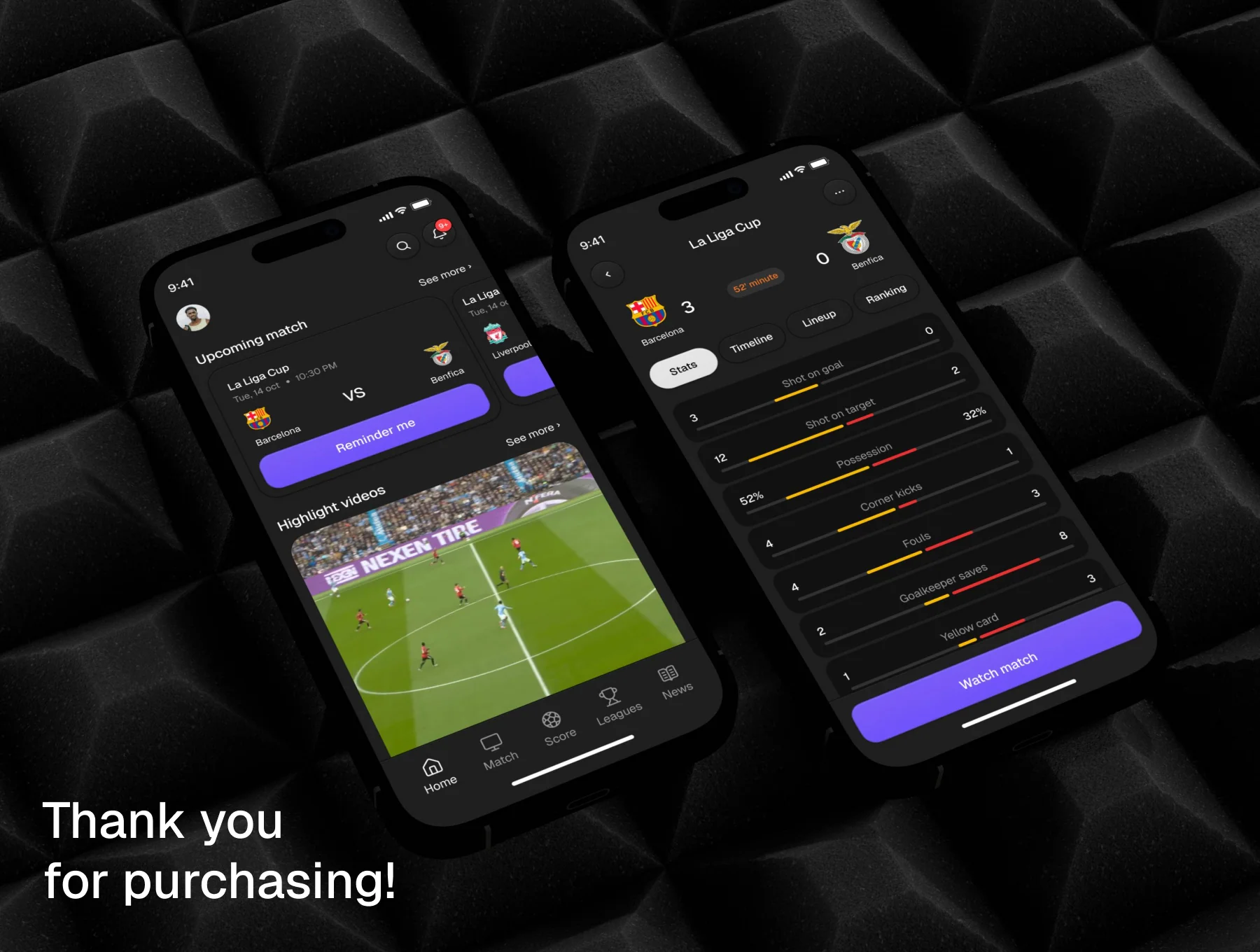 Score Stream - Live Score Mobile App UI Kit 8