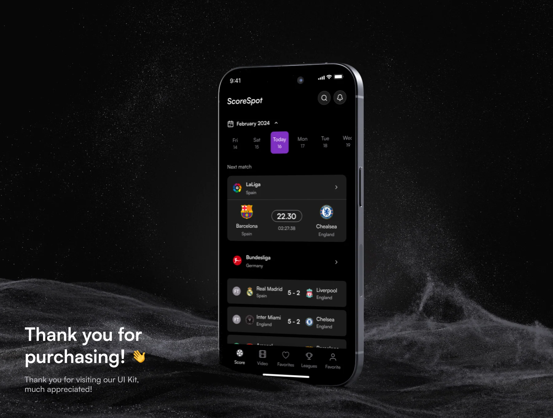 SCORESPOT - Live Score UI Kit 8