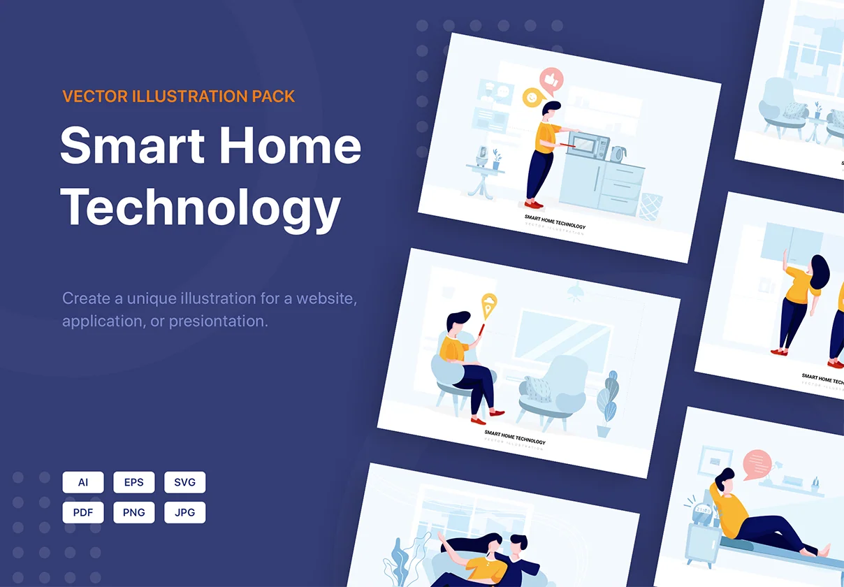 Scorpius - Smart Home Technology Vector Scenes