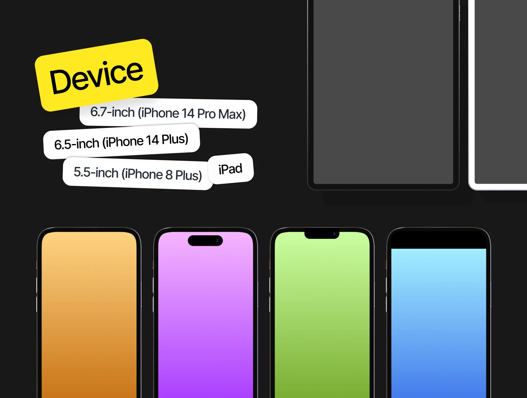Screenshot Templates for app store 3