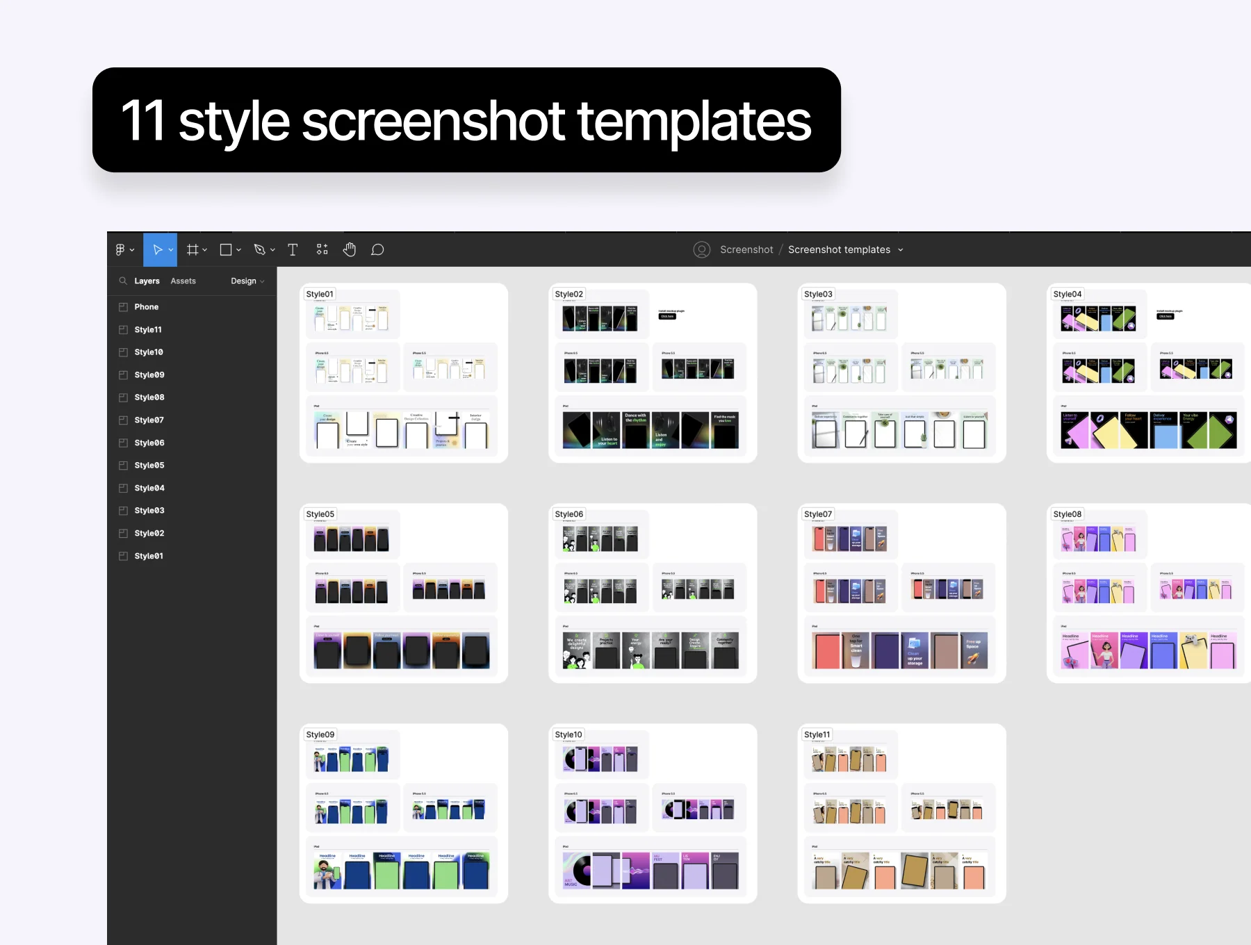 Screenshot Templates for app store 4