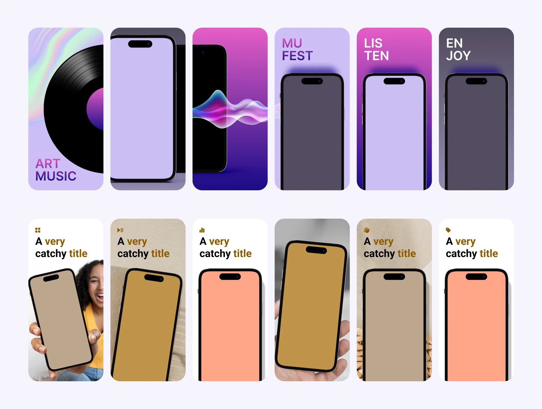 Screenshot Templates for app store 5