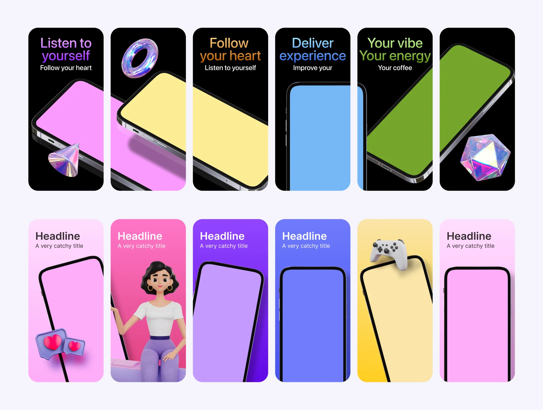Screenshot Templates for app store 6
