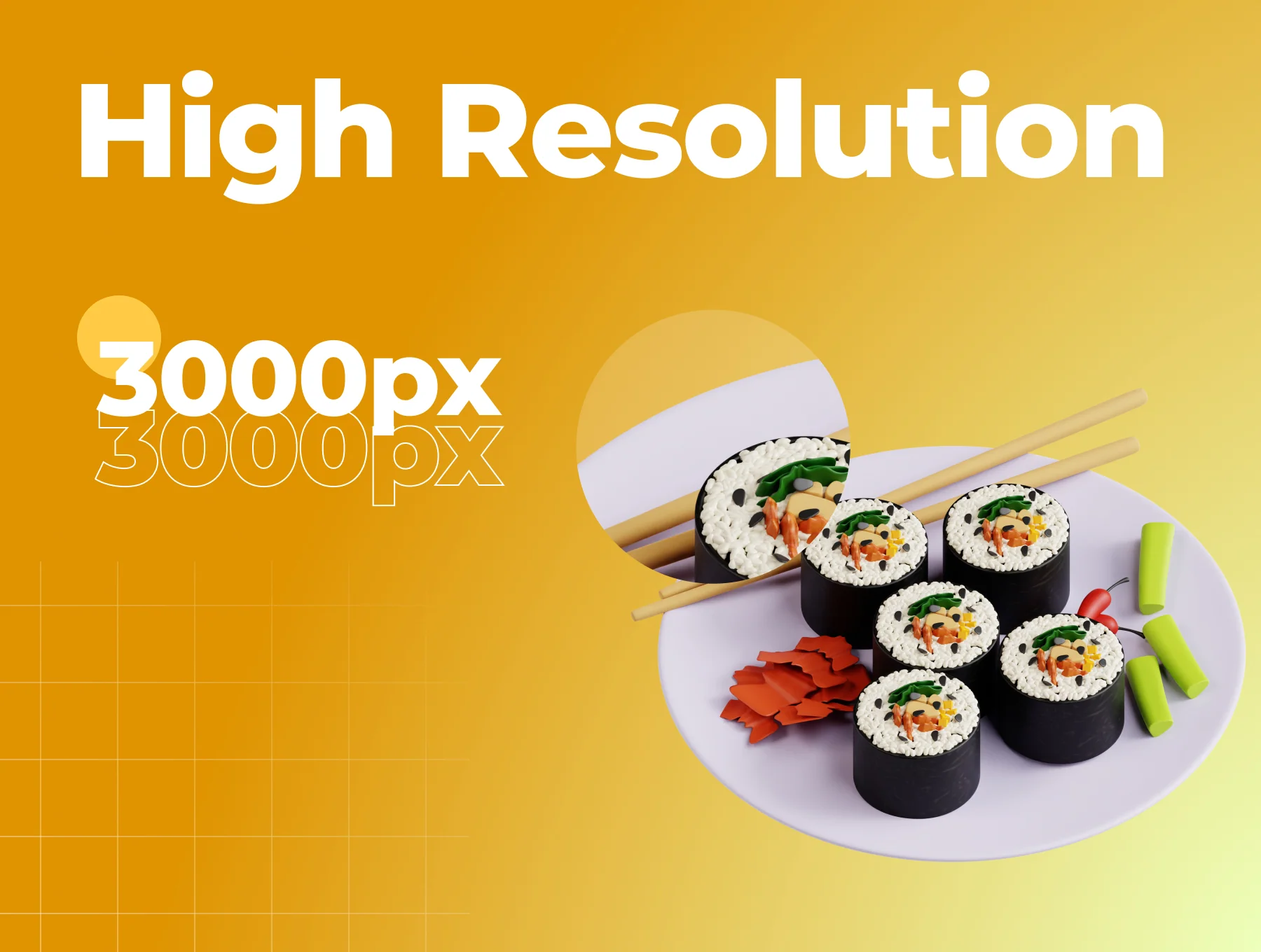 Seafood 3D Icon Set 2