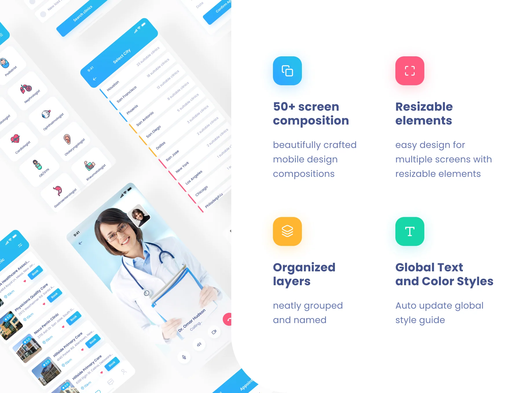 Seanic - Find Clinic App UI Kit 2
