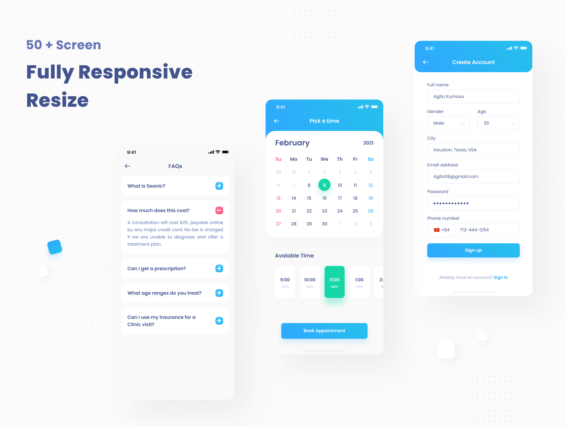 Seanic - Find Clinic App UI Kit 4