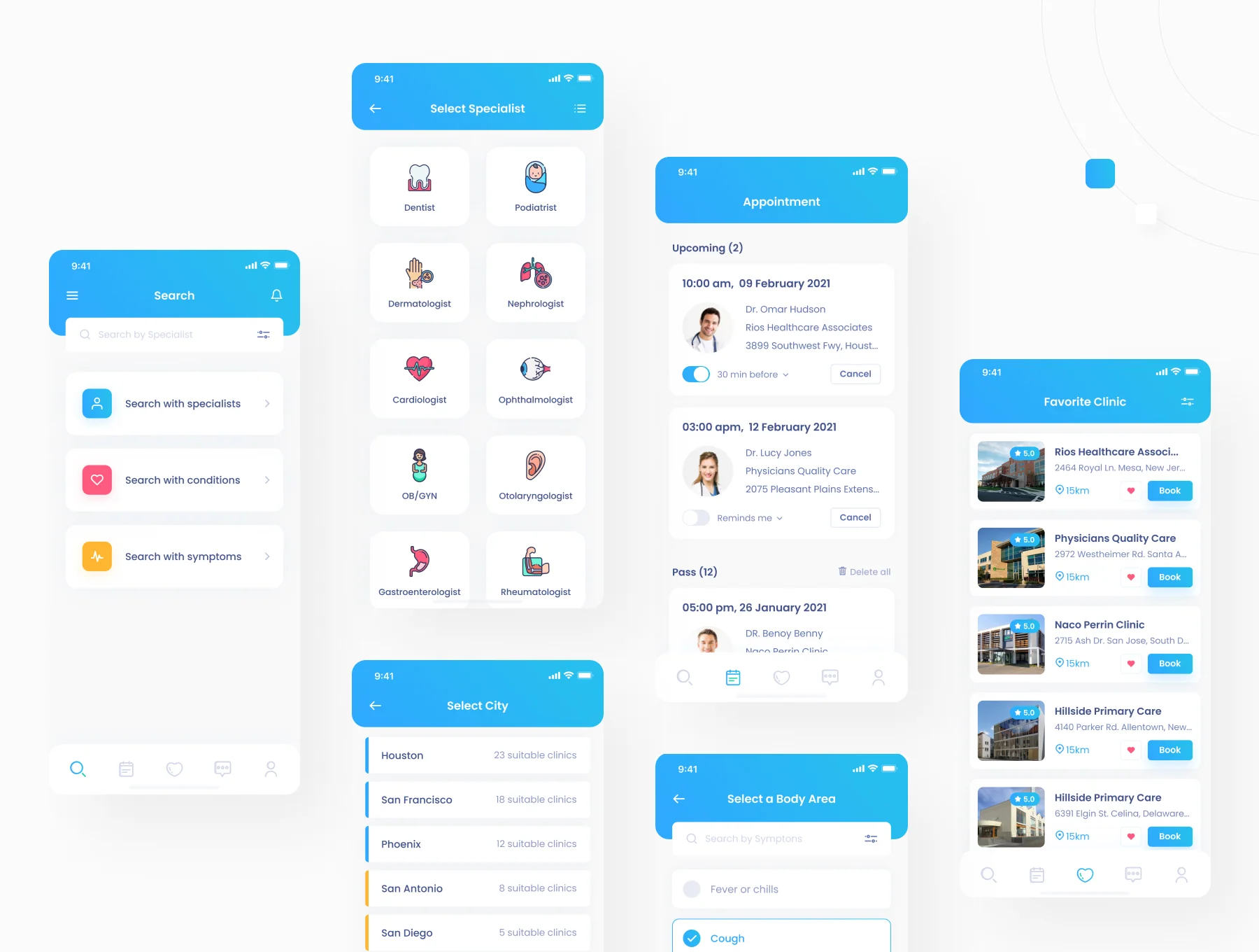 Seanic - Find Clinic App UI Kit 5