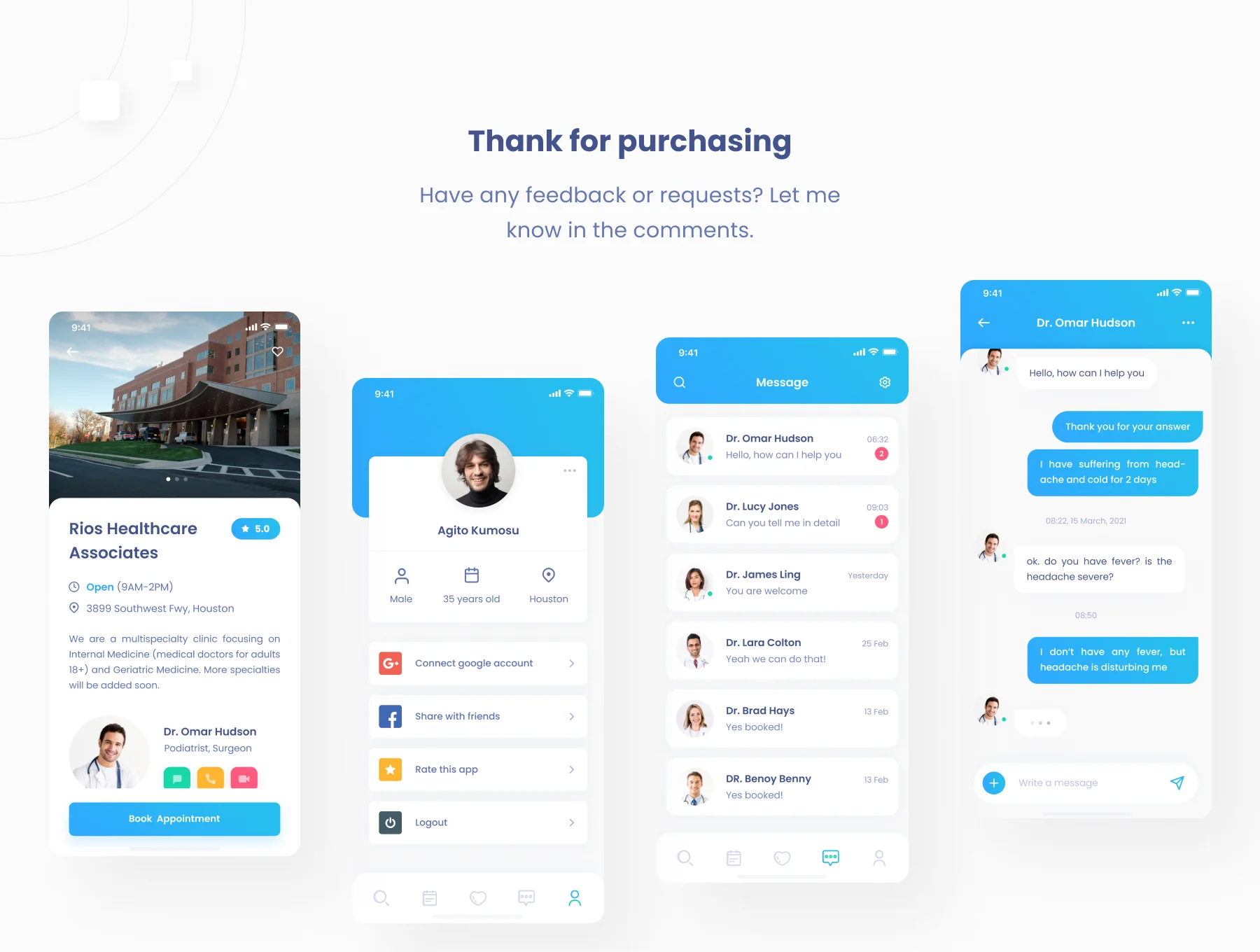 Seanic - Find Clinic App UI Kit 6