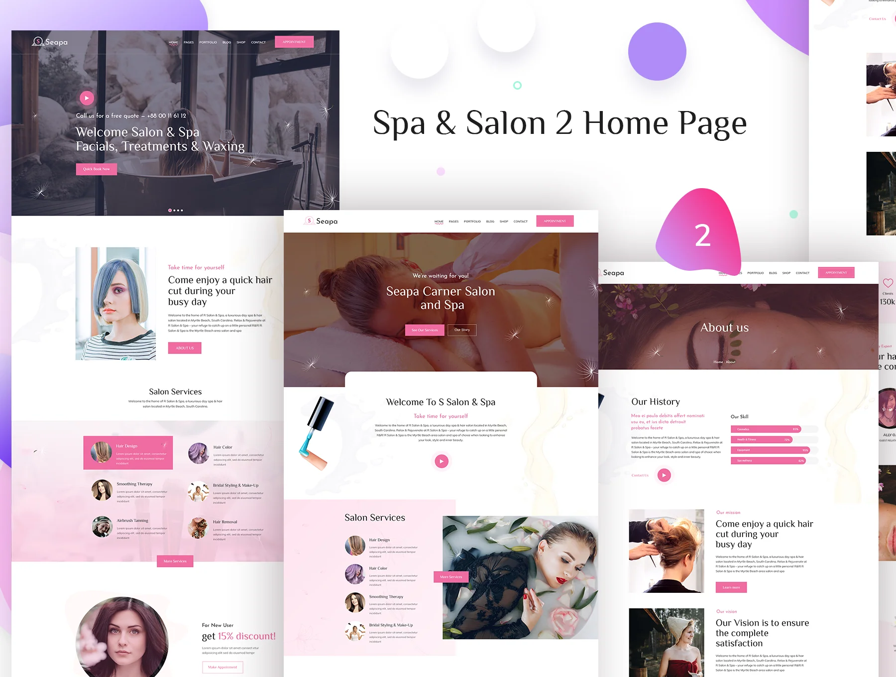 Seapa - Beauty Spa & Salon Template 2
