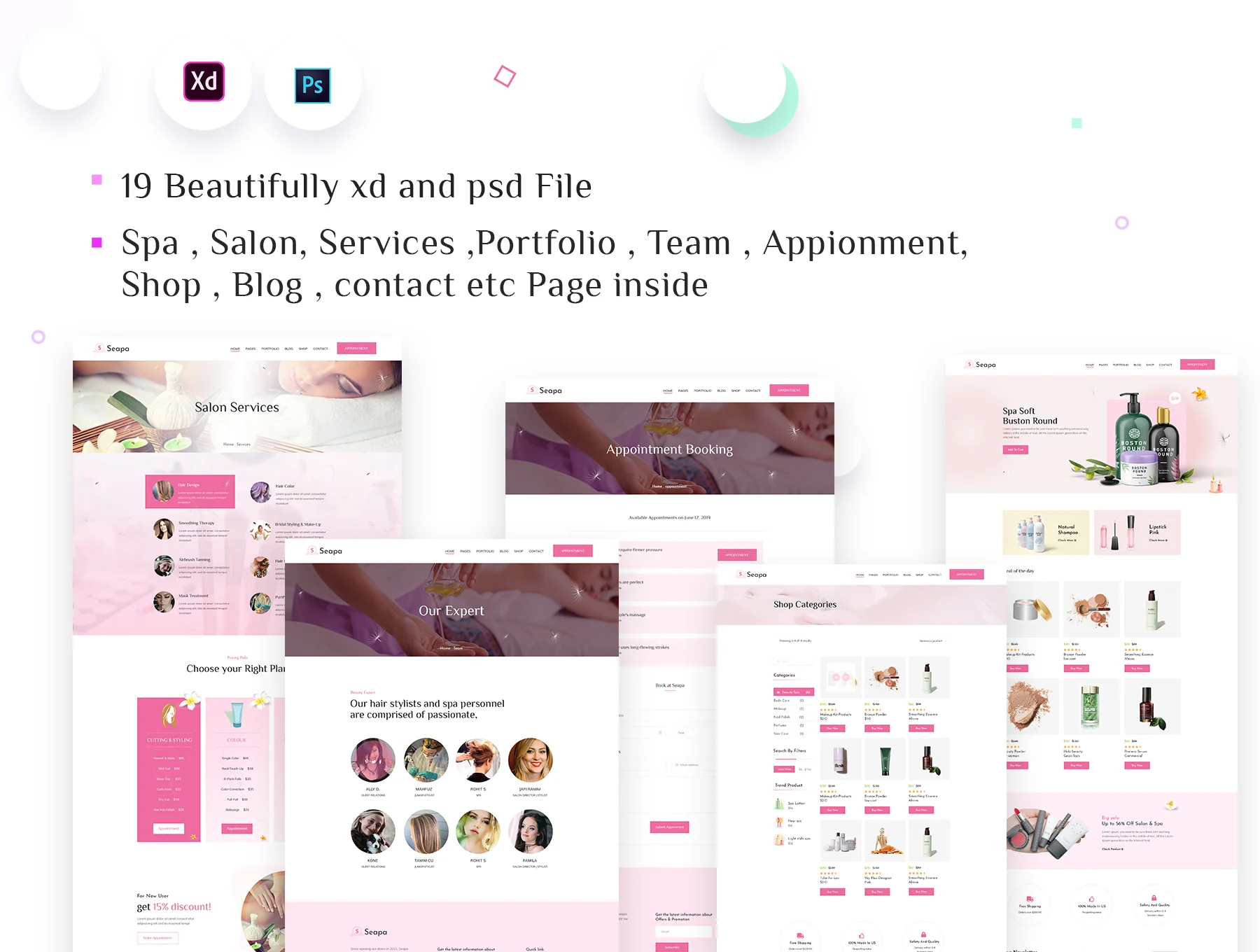 Seapa - Beauty Spa & Salon Template 4
