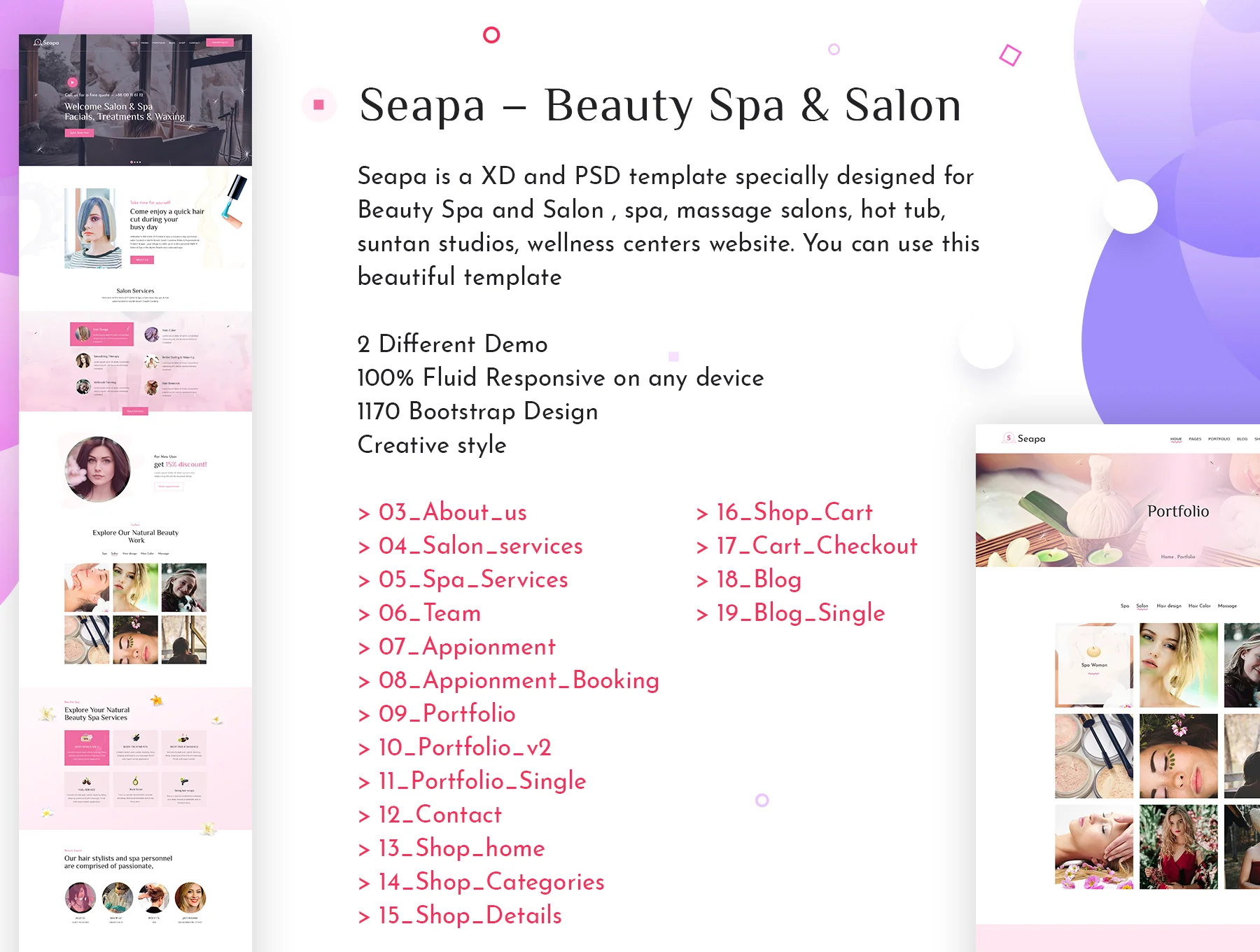 Seapa - Beauty Spa & Salon Template 6