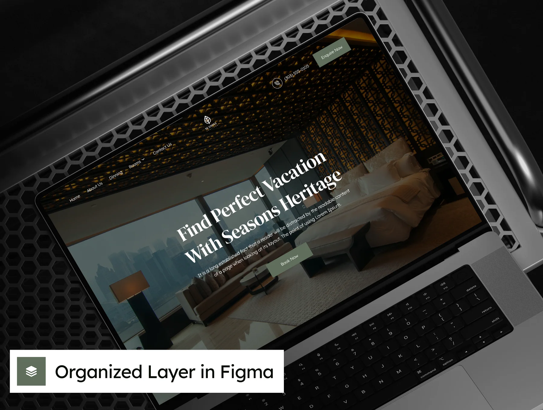 Seasons - Hotel Booking Website Framer Template 6