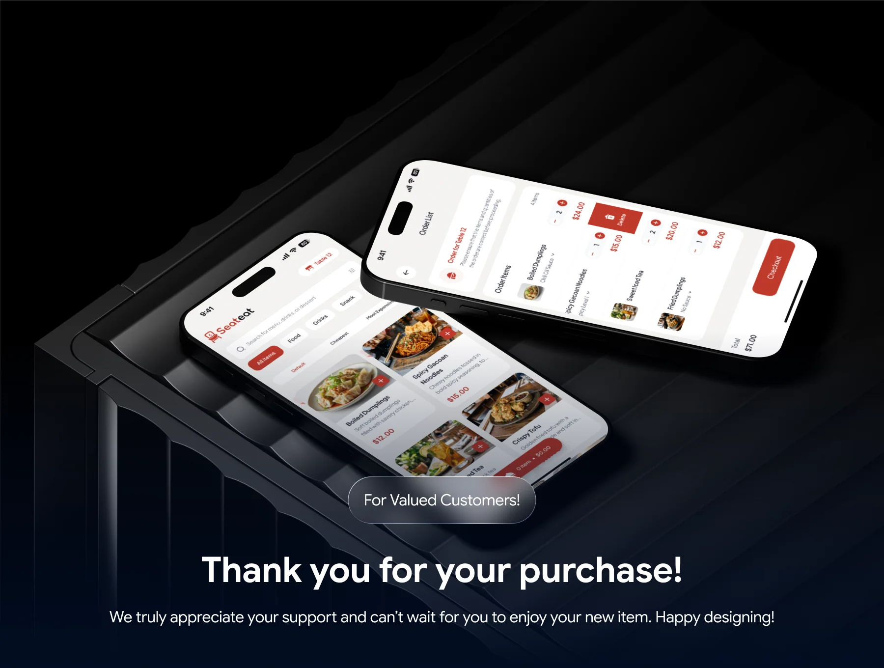 Seateat - QR Table Ordering For Restaurant UI Kit 8