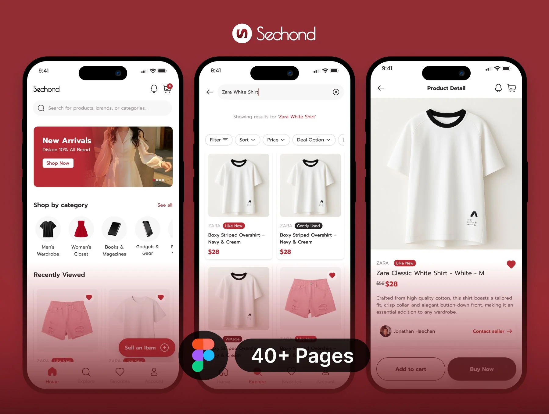 Sechond - Preloved Marketplace App UI Kit 5