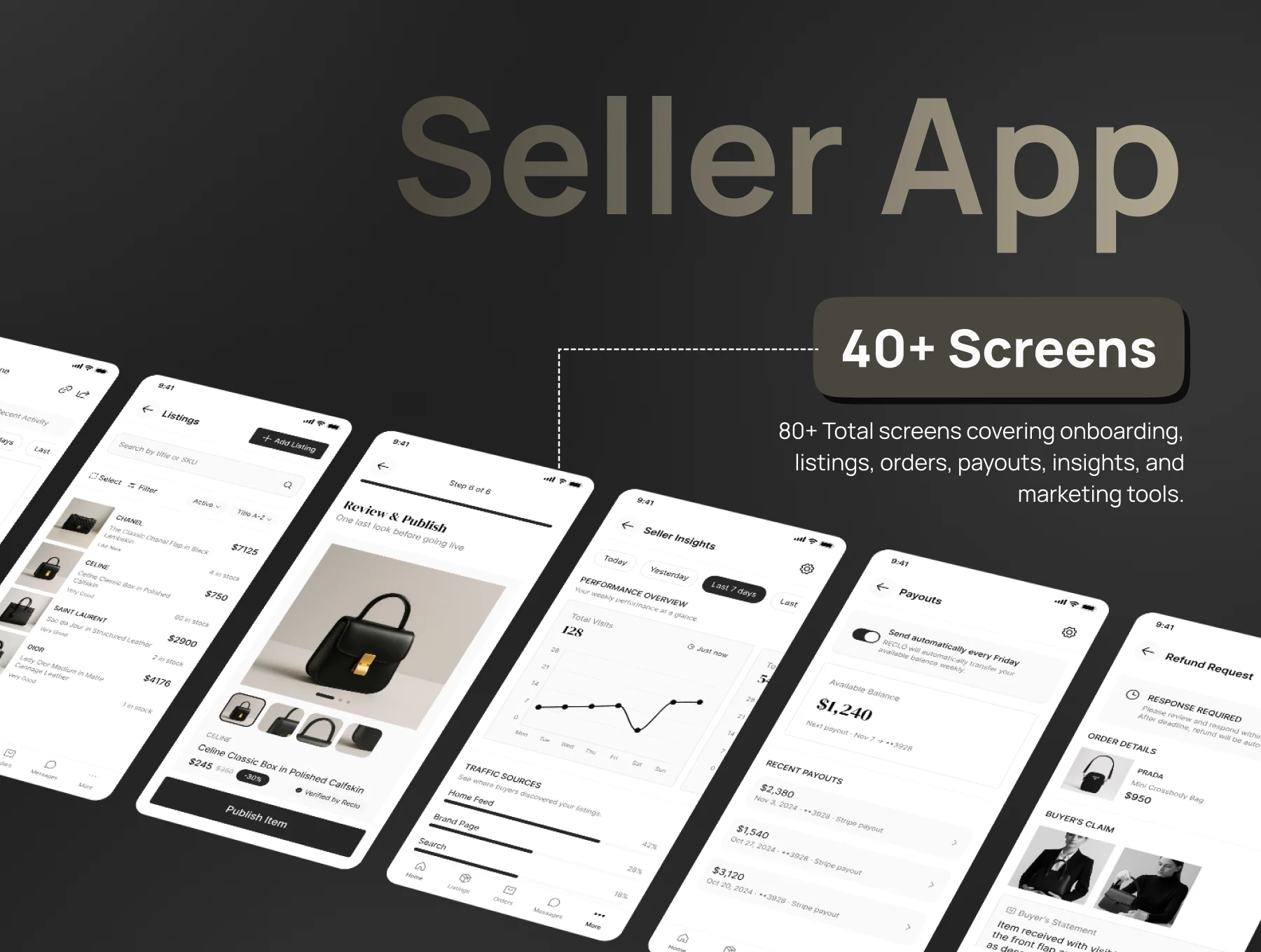 Bundle 3 in 1 - Secondhand Marketplace UI Kit Bundle | Responsive Website, Buyer App, and Seller App 3