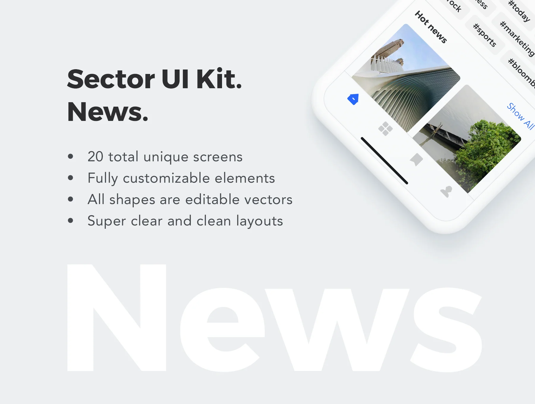 Sector UI Kit. News 5