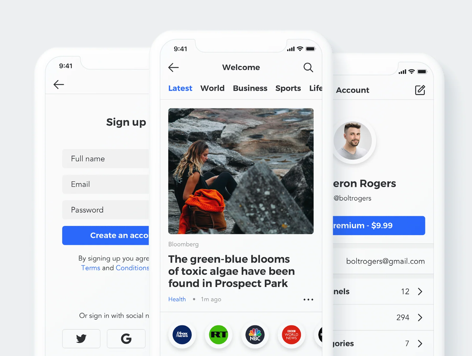 Sector UI Kit. News 7