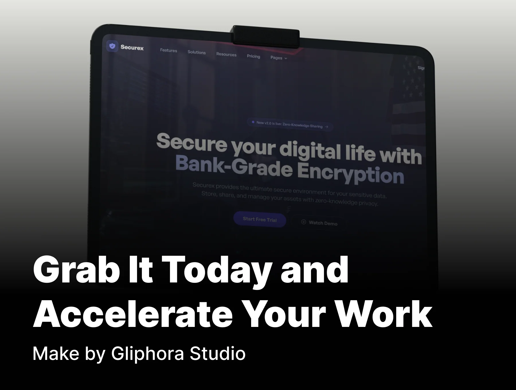 Securex - Secure Digital Vault Website Templates 6