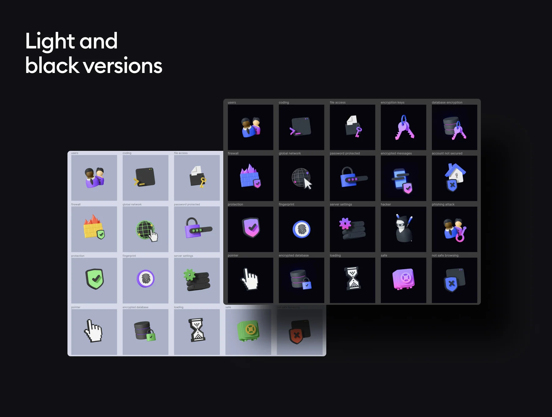 Security 3d icon kit 2