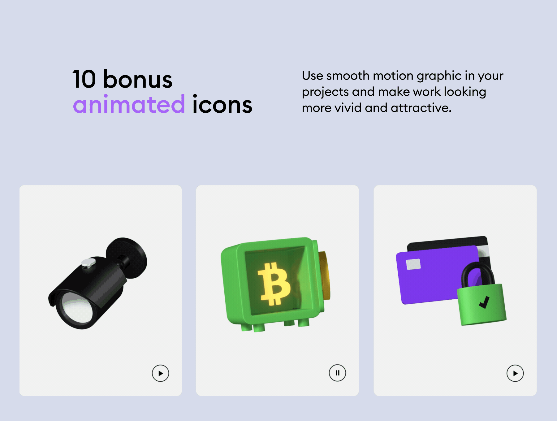 Security 3d icon kit 4