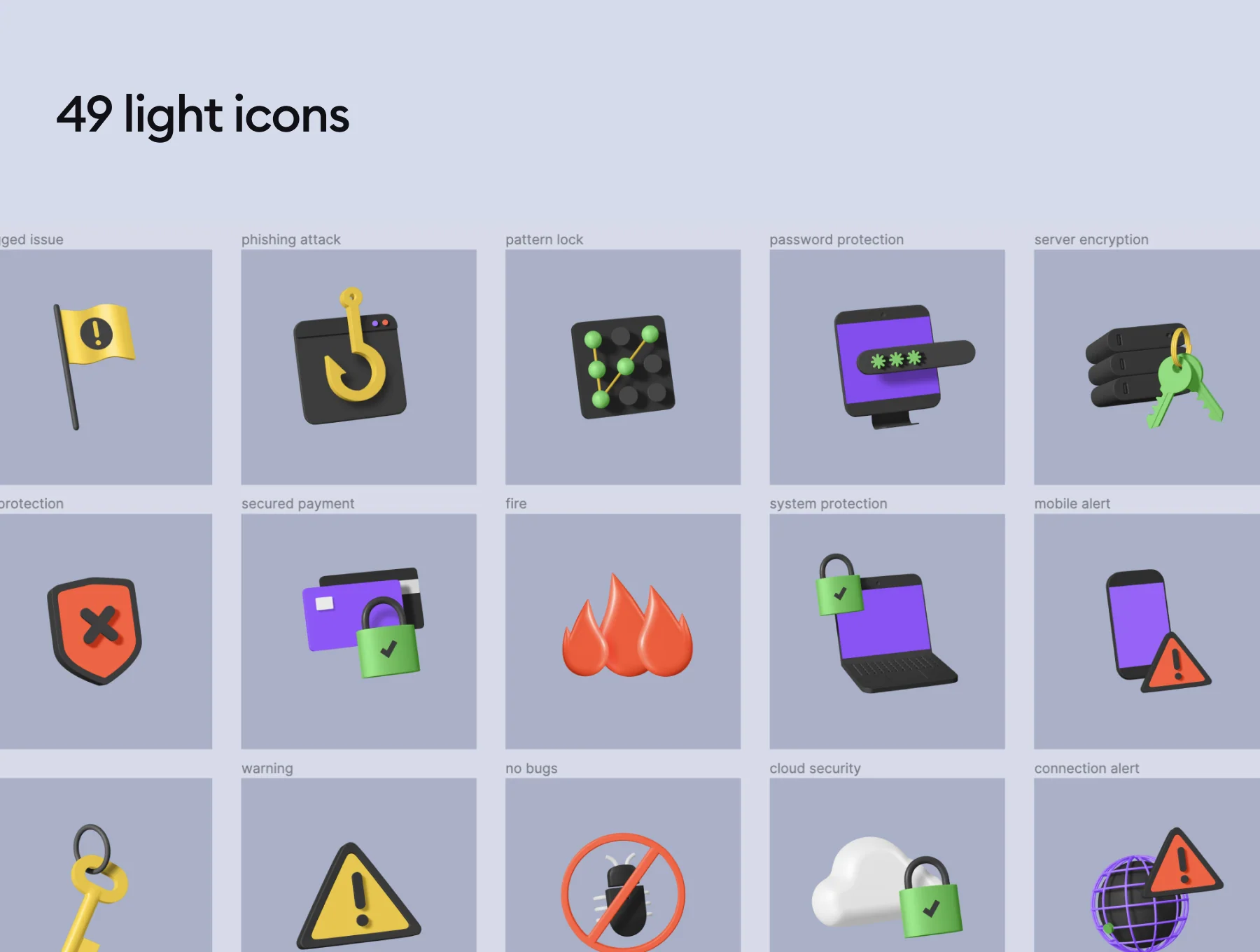 Security 3d icon kit 7