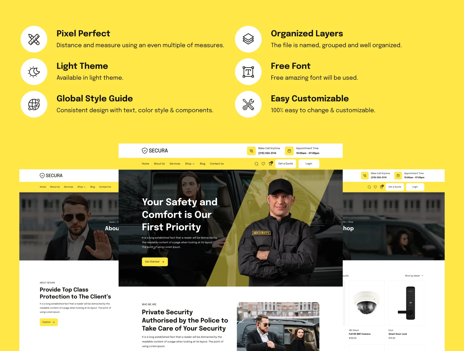 Security Agency Web UI Kit 2