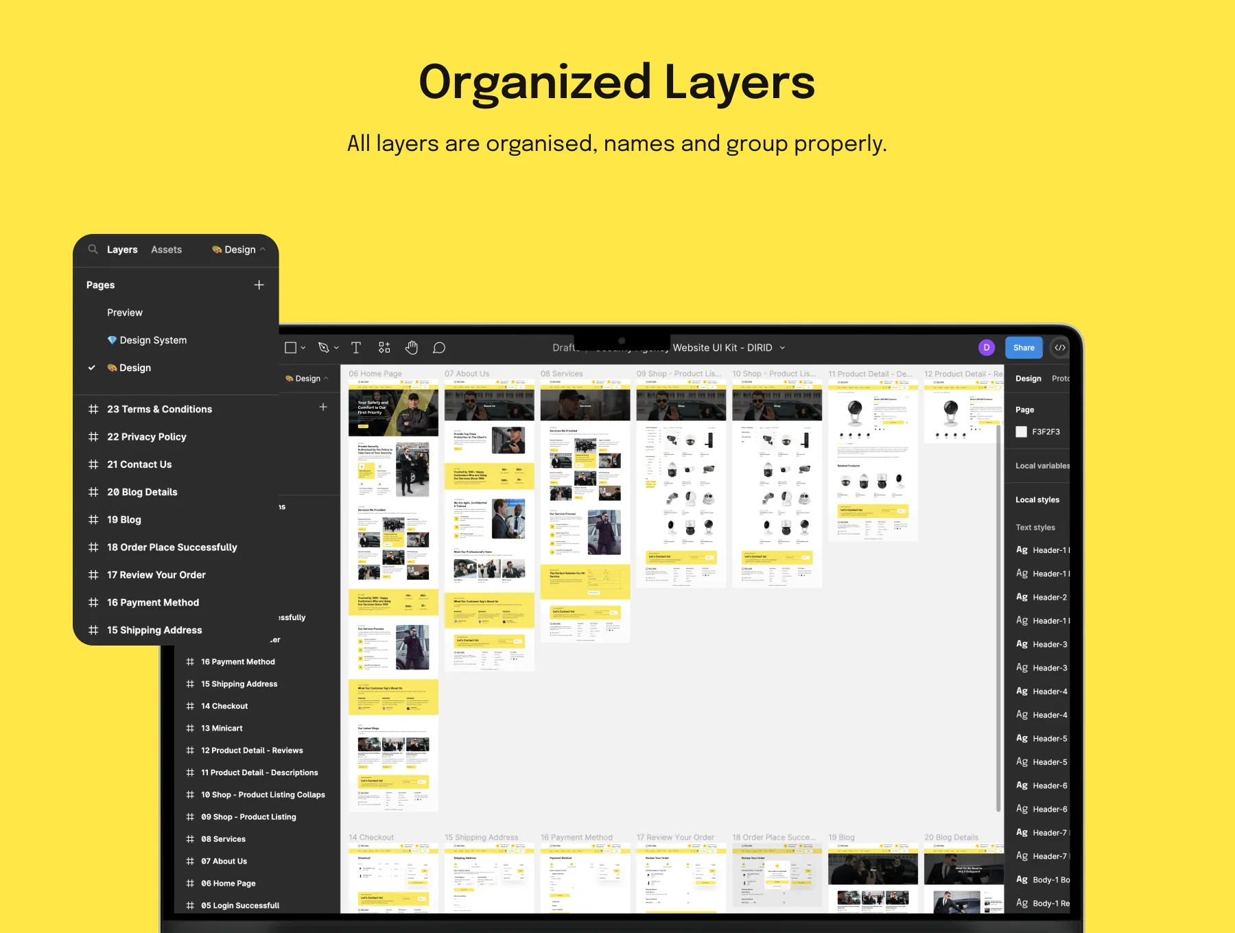 Security Agency Web UI Kit 3