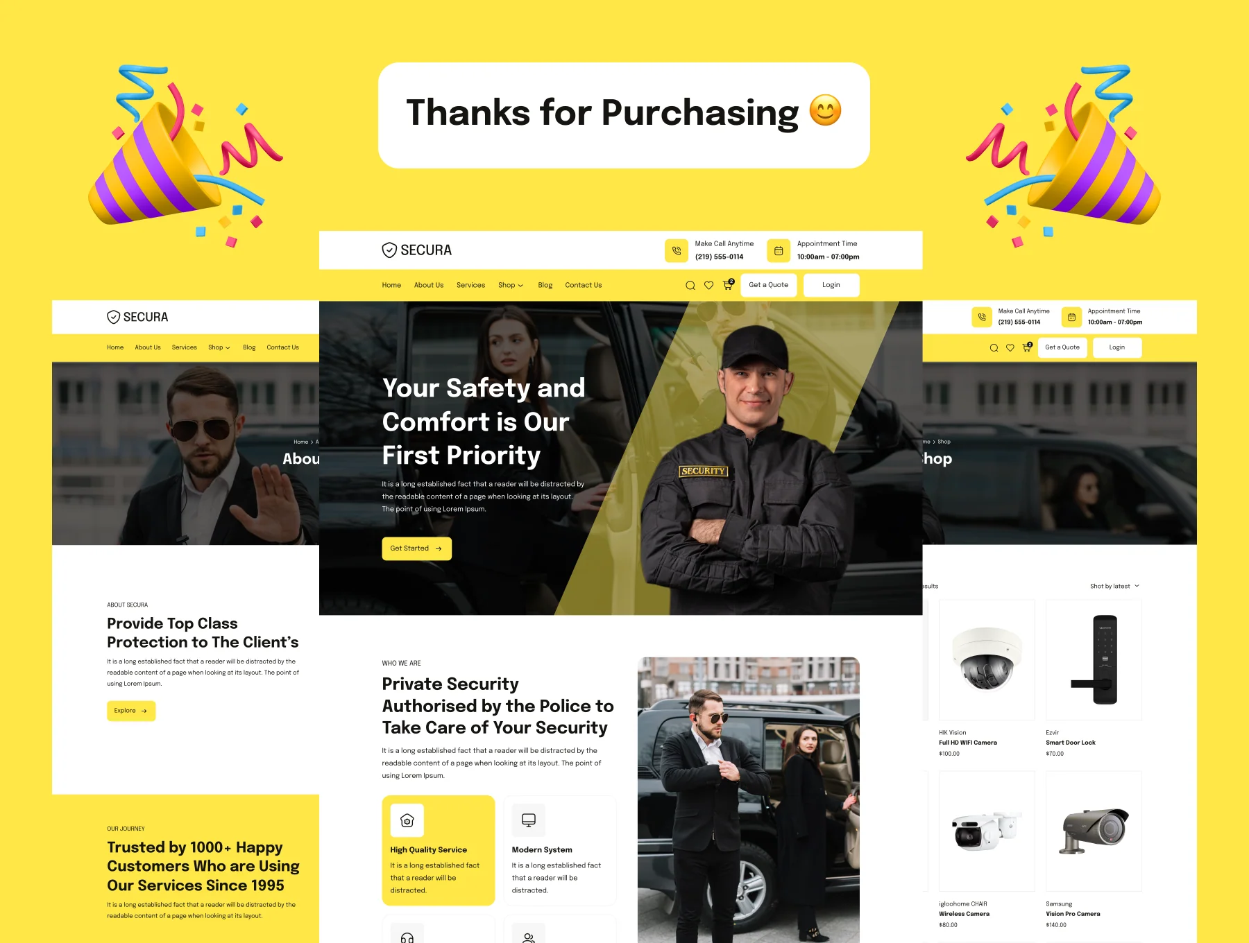 Security Agency Web UI Kit 8