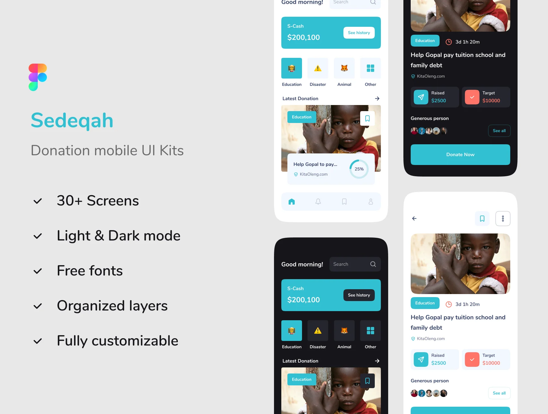 Sedeqah - Loyalty mobile app UI Kit