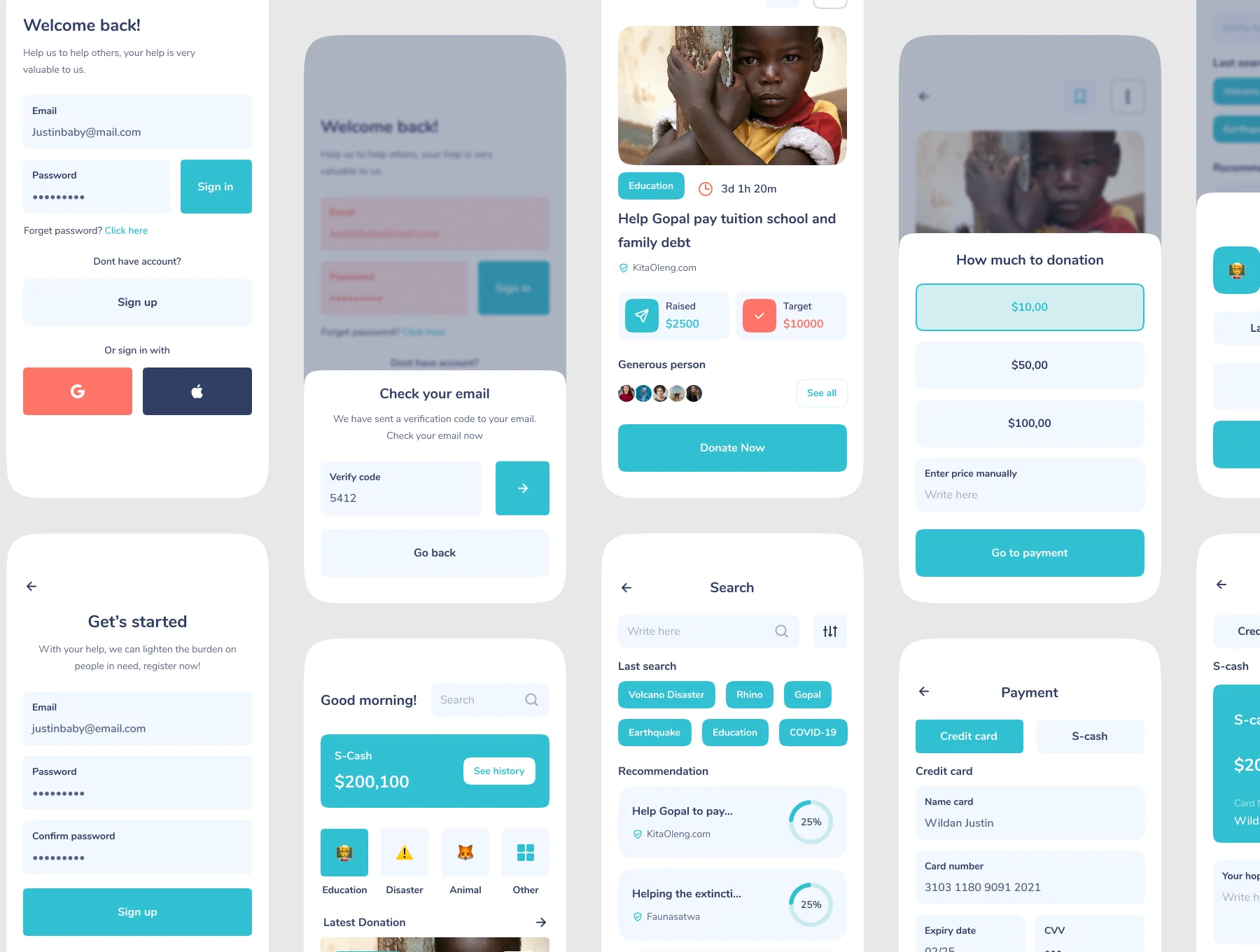 Sedeqah - Loyalty mobile app UI Kit 3
