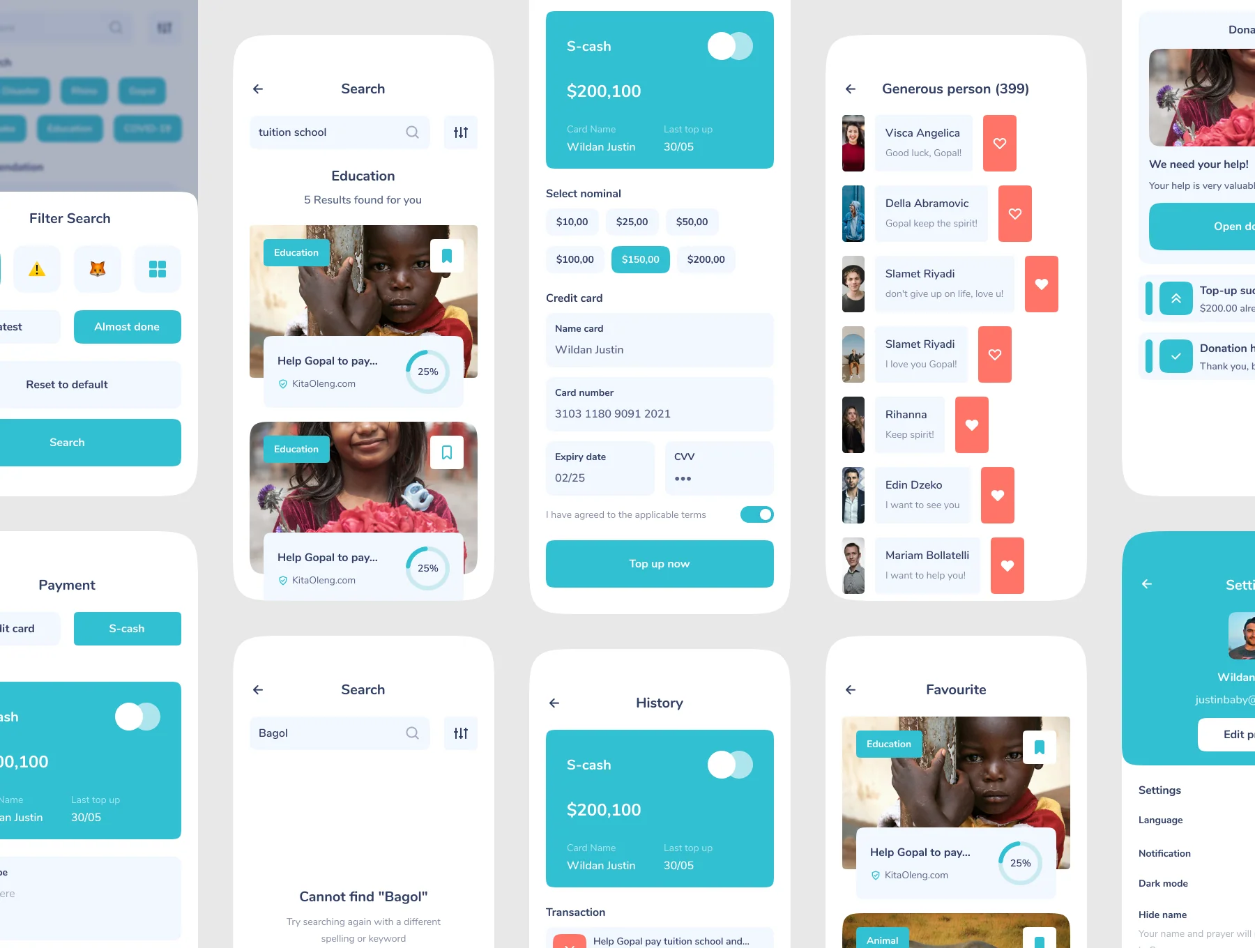 Sedeqah - Loyalty mobile app UI Kit 4