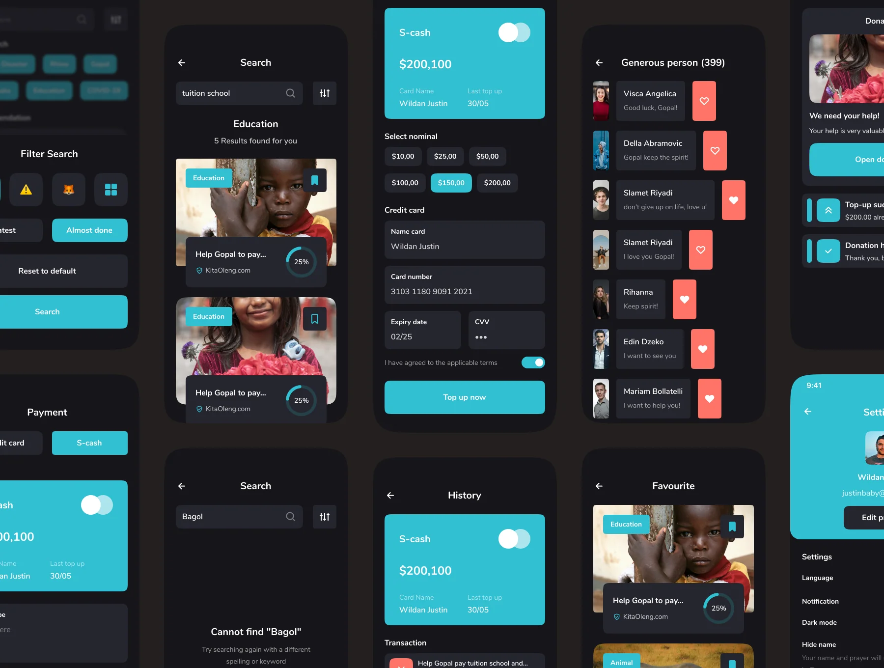 Sedeqah - Loyalty mobile app UI Kit 6