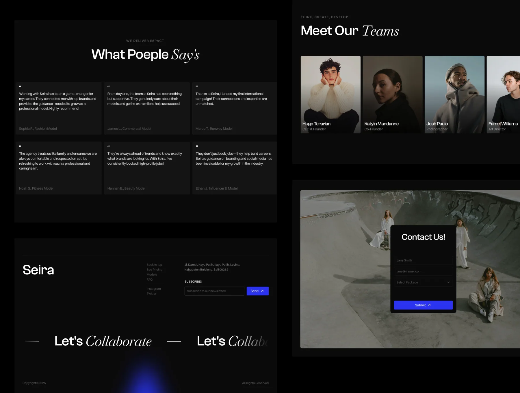 Seira – Business Agency Framer Website Template 3