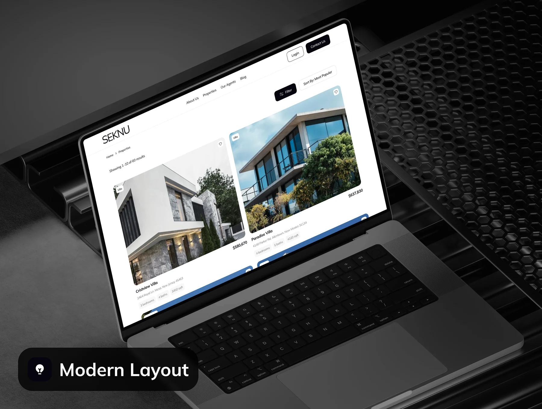 SEKNU - Real Estate Website UI Kit 5