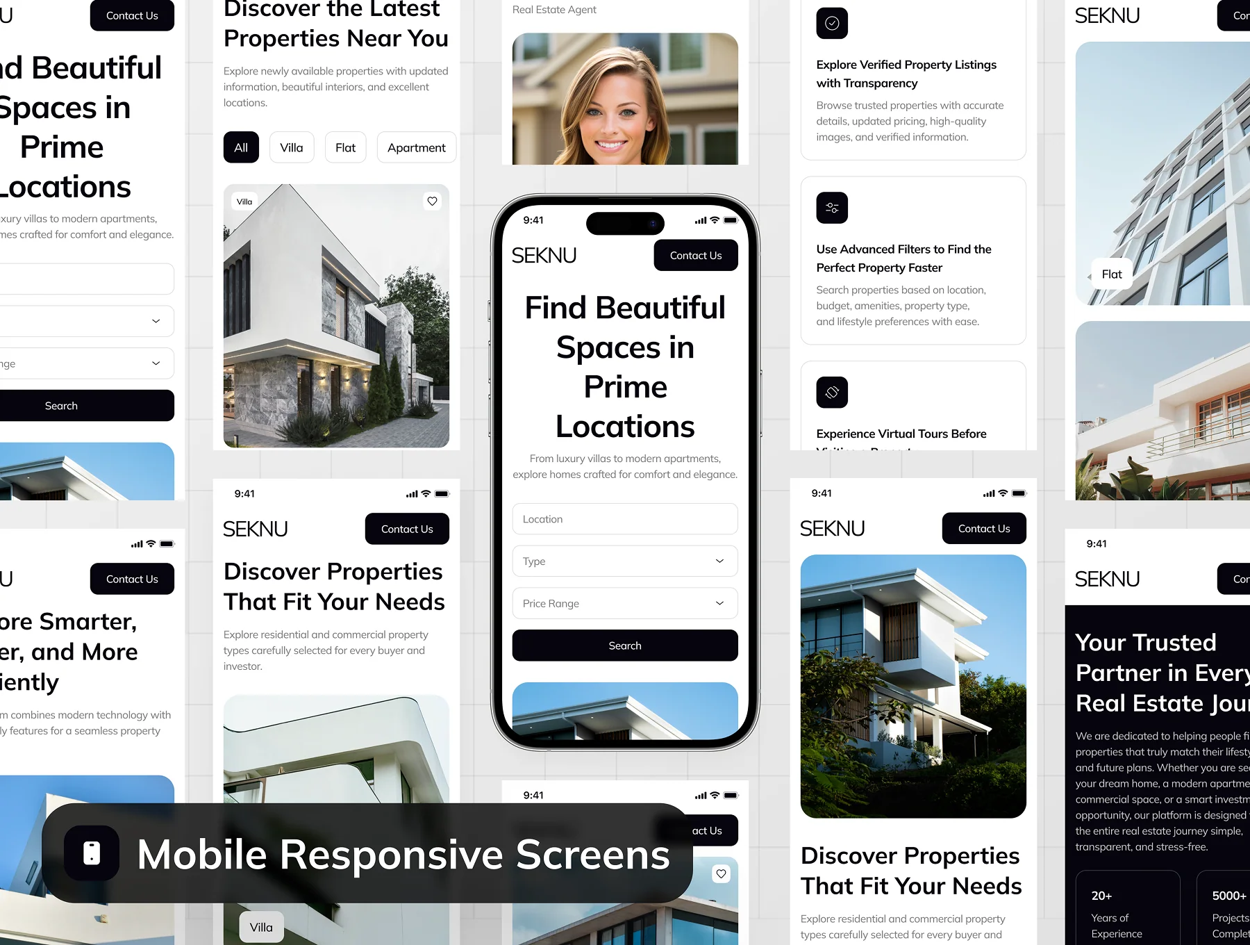 SEKNU - Real Estate Website UI Kit 7