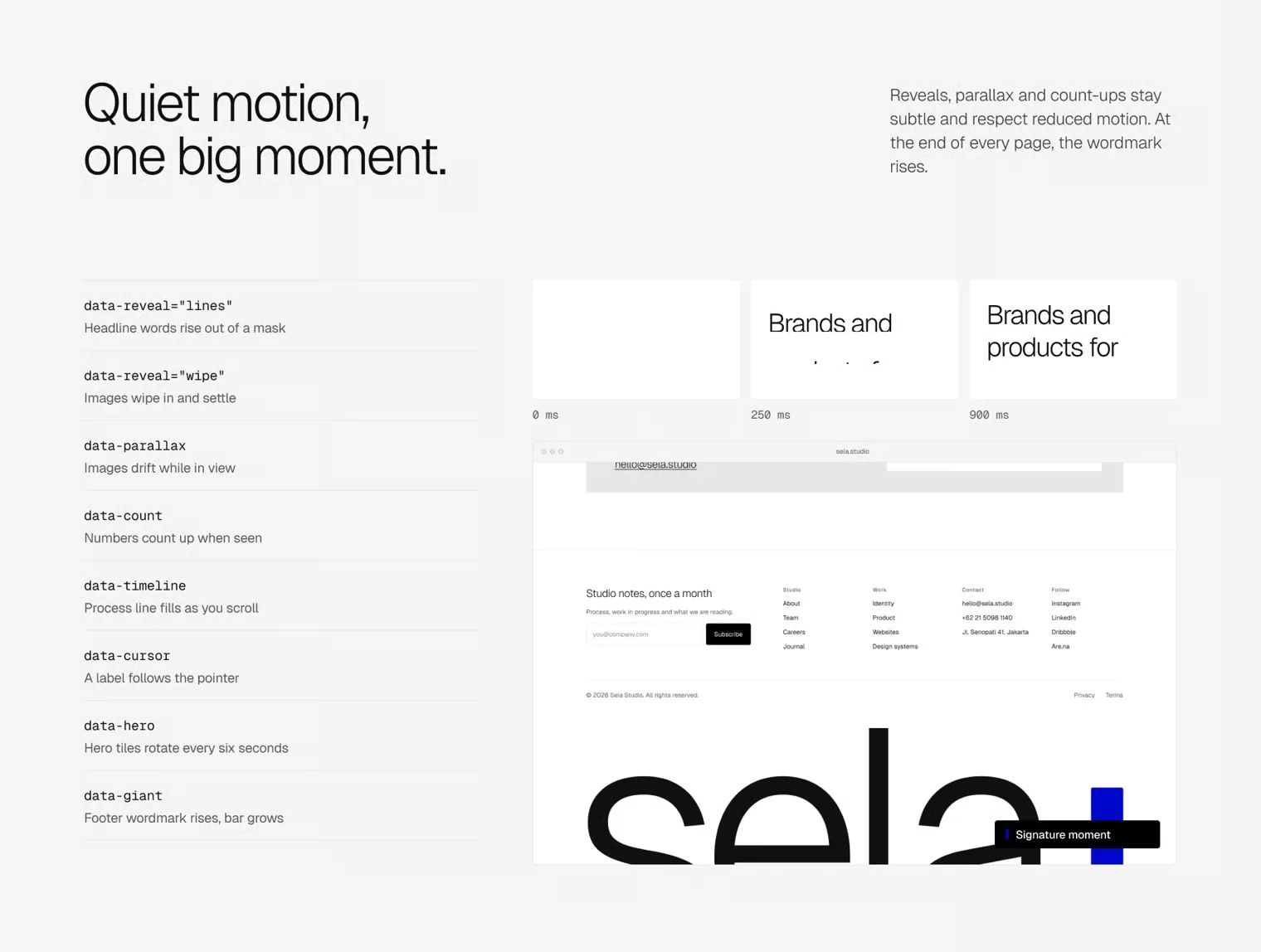 Sela Design Studio Website Template 6