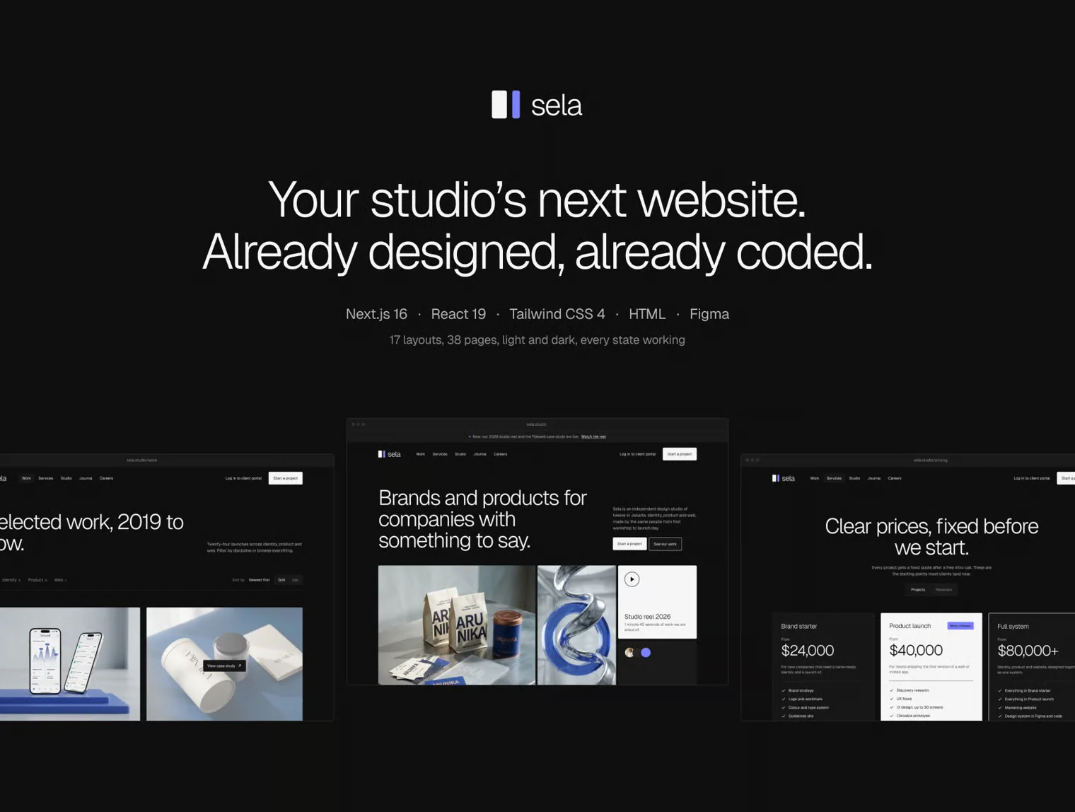Sela Design Studio Website Template 8